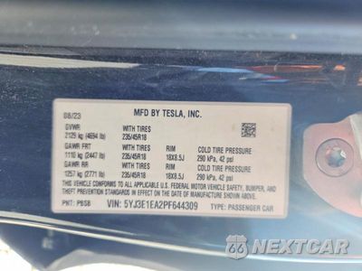 Zdjęcie 13 z 13 samochodu: 2023 TESLA MODEL 3 VIN:5YJ3E1EA2PF644309 - miniatura