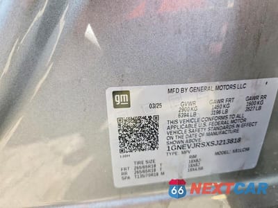 Zdjęcie 13 z 13 samochodu: 2025 CHEVROLET TRAVERSE Z71 VIN:1GNEVJRSXSJ213818 - miniatura