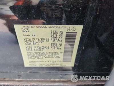 Zdjęcie 13 z 13 samochodu: 2012 NISSAN TITAN SV VIN:1N6BA0ED5CN322476 - miniatura