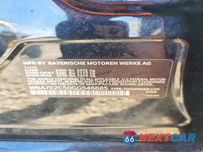 Zdjęcie 12 z 12 samochodu: 2016 BMW 740 I VIN:WBA7E2C50GG546685 - miniatura