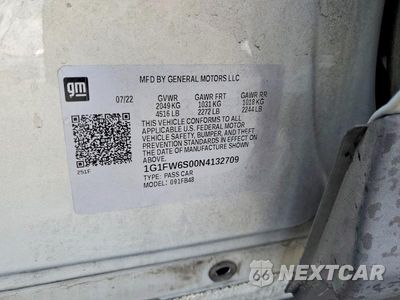 Zdjęcie 12 z 12 samochodu: 2022 CHEVROLET BOLT EV 1LT VIN:1G1FW6S00N4132709 - miniatura