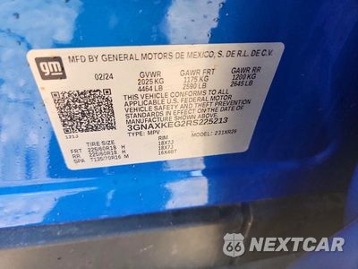 Zdjęcie 12 z 12 samochodu: 2024 CHEVROLET EQUINOX LT VIN:3GNAXKEG2RS225213 - miniatura