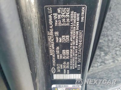 Zdjęcie 12 z 12 samochodu: 2022 HYUNDAI SANTA CRUZ SEL VIN:5NTJCDAE9NH038092 - miniatura