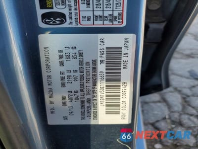 Zdjęcie 12 z 12 samochodu: 2014 MAZDA 3 TOURING VIN:JM1BM1V30E1116659 - miniatura