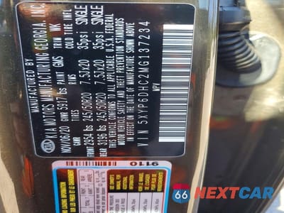 Zdjęcie 14 z 14 samochodu: 2021 KIA TELLURIDE S VIN:5XYP6DHC2MG137234 - miniatura