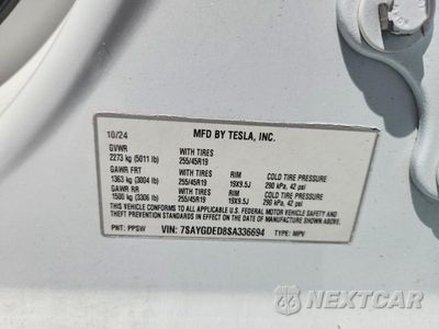 Zdjęcie 13 z 13 samochodu: 2025 TESLA MODEL Y VIN:7SAYGDED8SA336694 - miniatura
