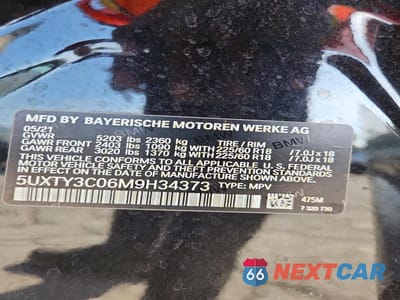Zdjęcie 13 z 13 samochodu: 2021 BMW X3 SDRIVE30I VIN:5UXTY3C06M9H34373 - miniatura