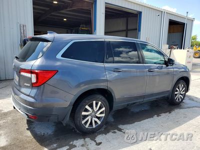 Trzecie zdjęcie samochodu z tyłu: 2019 HONDA PILOT EXL VIN:5FNYF6H59KB096560 - miniatura