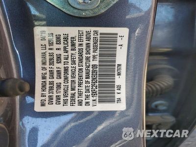 Zdjęcie 12 z 12 samochodu: 2019 HONDA CIVIC LX VIN:19XFC2F62KE039109 - miniatura