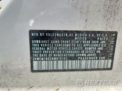 Zdjęcie 12 z 12 samochodu: 2022 VOLKSWAGEN JETTA S VIN:3VWCM7BU2NM015157 - miniatura