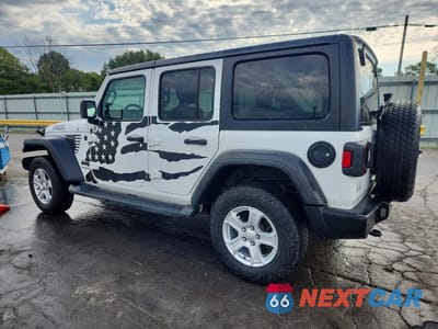 Drugie zdjęcie samochodu z przodu: 2021 JEEP WRANGLER UNLIMITED SPORT VIN:1C4HJXDG0MW521190 - miniatura
