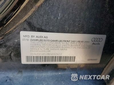 Zdjęcie 12 z 12 samochodu: 2011 AUDI A4 PREMIUM VIN:WAUSFAFL4BA032622 - miniatura