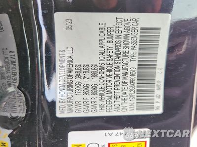 Zdjęcie 12 z 12 samochodu: 2023 HONDA CIVIC SPORT VIN:19XFL2G8XPE016619 - miniatura