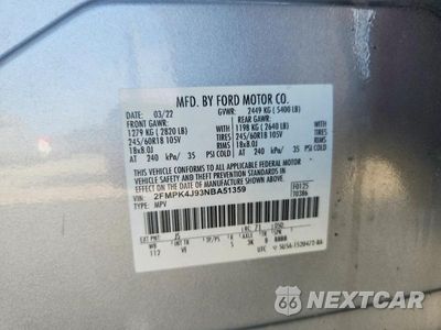 Zdjęcie 13 z 13 samochodu: 2022 FORD EDGE SEL VIN:2FMPK4J93NBA51359 - miniatura