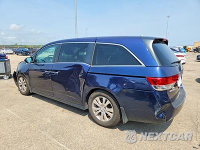 Drugie zdjęcie samochodu z przodu: 2015 HONDA ODYSSEY EXL VIN:5FNRL5H65FB008688 - miniatura