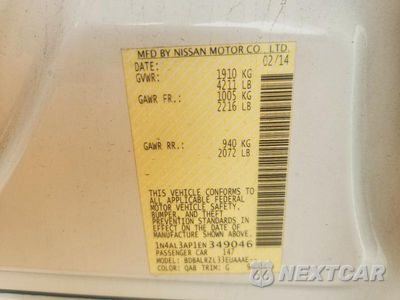 Zdjęcie 12 z 12 samochodu: 2014 NISSAN ALTIMA 2.5 S VIN:1N4AL3AP1EN349046 - miniatura