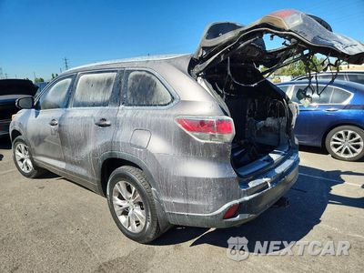 Drugie zdjęcie samochodu z przodu: 2015 TOYOTA HIGHLANDER XLE VIN:5TDKKRFH4FS070739 - miniatura