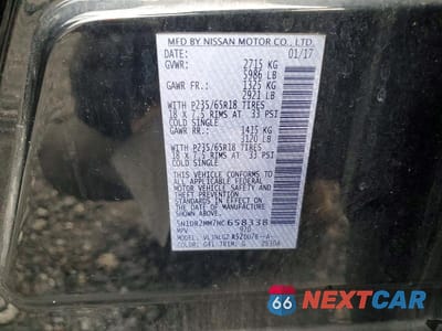 Zdjęcie 13 z 13 samochodu: 2017 NISSAN PATHFINDER SL VIN:5N1DR2MM7HC658338 - miniatura