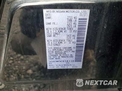 Zdjęcie 13 z 13 samochodu: 2017 NISSAN PATHFINDER SL VIN:5N1DR2MM7HC658338 - miniatura