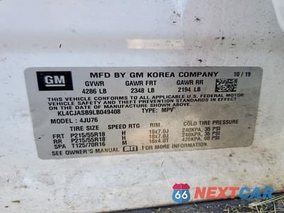Zdjęcie 13 z 13 samochodu: 2020 BUICK ENCORE PREFERRED VIN:KL4CJASB9LB049408 - miniatura