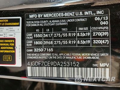 Zdjęcie 13 z 13 samochodu: 2013 MERCEDES-BENZ GL 450 4MATIC VIN:4JGDF7CE9DA253152 - miniatura