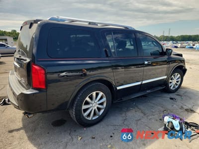 Trzecie zdjęcie samochodu z tyłu: 2010 INFINITI QX56 BASE VIN:5N3ZA0NE4AN906099 - miniatura