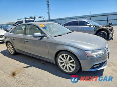 Czwarte zdjęcie samochodu z boku: 2013 AUDI A4 PREMIUM PLUS VIN:WAUFFAFL6DN004690 - miniatura