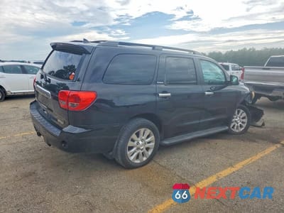 Trzecie zdjęcie samochodu z tyłu: 2014 TOYOTA SEQUOIA PLATINUM VIN:5TDYY5G17ES055329 - miniatura