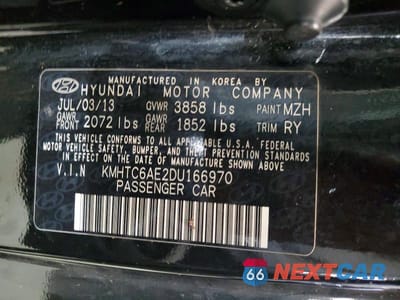 Zdjęcie 13 z 13 samochodu: 2013 HYUNDAI VELOSTER TURBO VIN:KMHTC6AE2DU166970 - miniatura