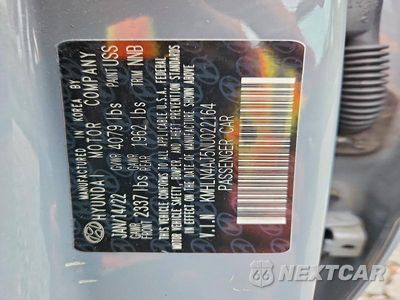 Zdjęcie 12 z 12 samochodu: 2022 HYUNDAI ELANTRA LIMITED VIN:KMHLN4AJ5NU022164 - miniatura