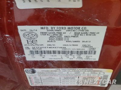 Zdjęcie 12 z 12 samochodu: 2014 FORD F150 SUPERCREW VIN:1FTFW1ET4EKE74935 - miniatura