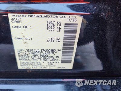 Zdjęcie 12 z 12 samochodu: 2017 NISSAN ALTIMA 2.5 SL VIN:1N4AL3AP8HC156957 - miniatura