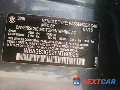 Zdjęcie 12 z 12 samochodu: 2015 BMW 328 XI VIN:WBA3B3G52FNT68828 - miniatura