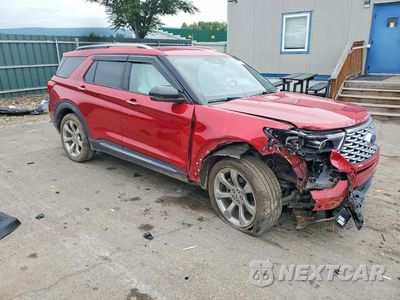 Czwarte zdjęcie samochodu z boku: 2020 FORD EXPLORER PLATINUM VIN:1FM5K8HC8LGA33168 - miniatura
