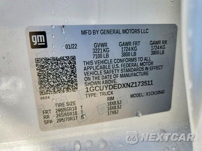 Zdjęcie 12 z 12 samochodu: 2022 CHEVROLET SILVERADO LTD K1500 LT VIN:1GCUYDEDXNZ173511 - miniatura