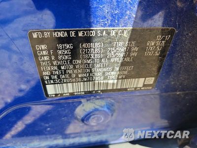 Zdjęcie 12 z 12 samochodu: 2018 HONDA HR-V LX VIN:3CZRU5H36JM707958 - miniatura