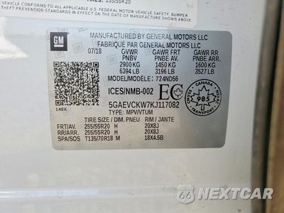 Zdjęcie 13 z 13 samochodu: 2019 BUICK ENCLAVE AVENIR VIN:5GAEVCKW7KJ117082 - miniatura