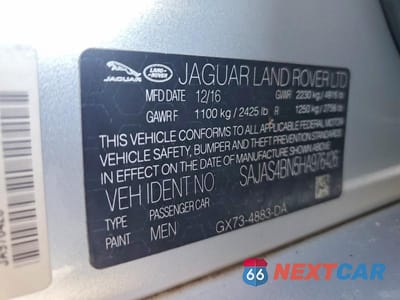 Zdjęcie 13 z 13 samochodu: 2017 JAGUAR XE VIN:SAJAS4BN5HA976426 - miniatura