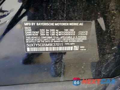Zdjęcie 13 z 13 samochodu: 2021 BMW X3 XDRIVE30I VIN:5UXTY5C05M9E37011 - miniatura