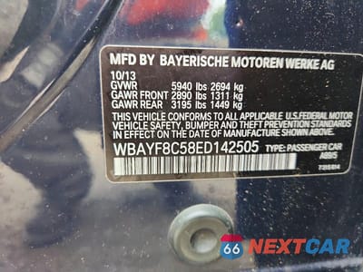 Zdjęcie 12 z 12 samochodu: 2014 BMW 750 LXI VIN:WBAYF8C58ED142505 - miniatura