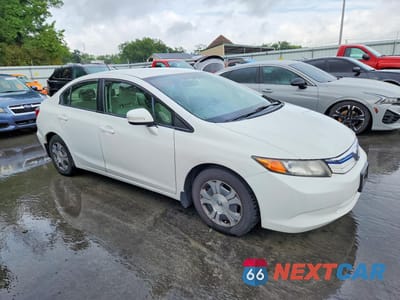 Czwarte zdjęcie samochodu z boku: 2012 HONDA CIVIC HYBRID VIN:JHMFB4F22CS006507 - miniatura