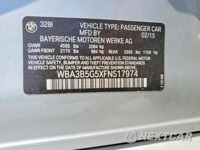 Zdjęcie 12 z 12 samochodu: 2015 BMW 328 XI SULEV VIN:WBA3B5G5XFNS17974 - miniatura