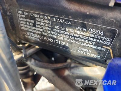 Zdjęcie 9 z 9 samochodu: 2004 SUZUKI GS500 FK VIN:VTTGM51A642101283 - miniatura