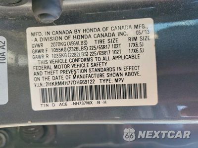 Zdjęcie 14 z 14 samochodu: 2013 HONDA CR-V EXL VIN:2HKRM4H77DH669122 - miniatura