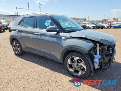 Czwarte zdjęcie samochodu z boku: 2021 HYUNDAI VENUE SEL VIN:KMHRC8A35MU114009 - miniatura