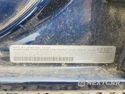 Zdjęcie 12 z 12 samochodu: 2009 AUDI A4 PREMIUM PLUS VIN:WAUSF78K19N050151 - miniatura