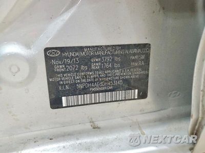 Zdjęcie 12 z 12 samochodu: 2013 HYUNDAI ELANTRA GLS VIN:5NPDH4AE3DH453145 - miniatura