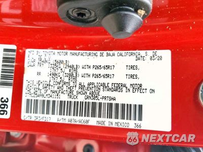 Zdjęcie 12 z 12 samochodu: 2020 TOYOTA TACOMA TRD SPORT VIN:3TMCZ5AN9LM341151 - miniatura