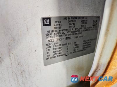 Zdjęcie 12 z 12 samochodu: 2017 CHEVROLET COLORADO LT VIN:1GCGTCEN3H1164103 - miniatura