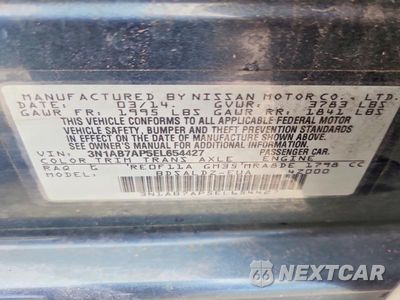 Zdjęcie 12 z 12 samochodu: 2014 NISSAN SENTRA S VIN:3N1AB7AP5EL654427 - miniatura